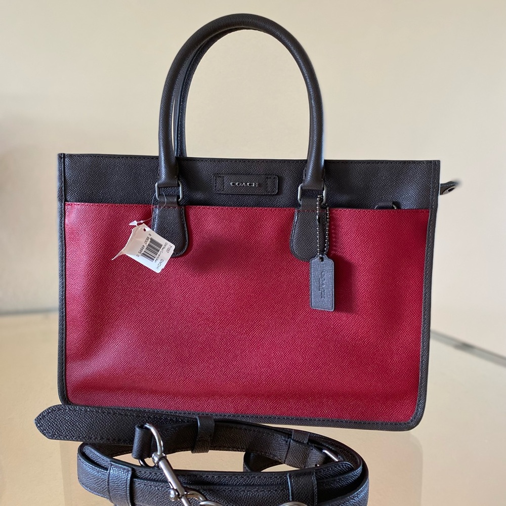 Coach Embassy briefcase in color block